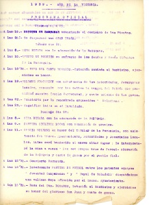 Primera pàgina del programa de 1939