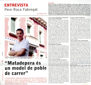 L'entrevista a en Pere Roca Fabregat